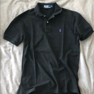 Men’s black Polo Ralph Lauren mesh polo shirt, sml